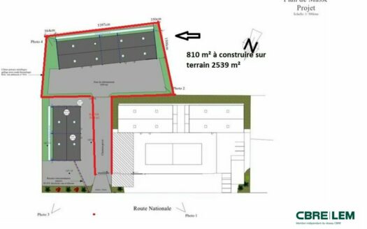L LOCAL D'ACTIVITES de 810 m²